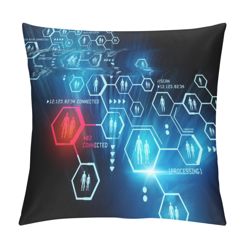 Personality  Connected People Concept Pillow Covers