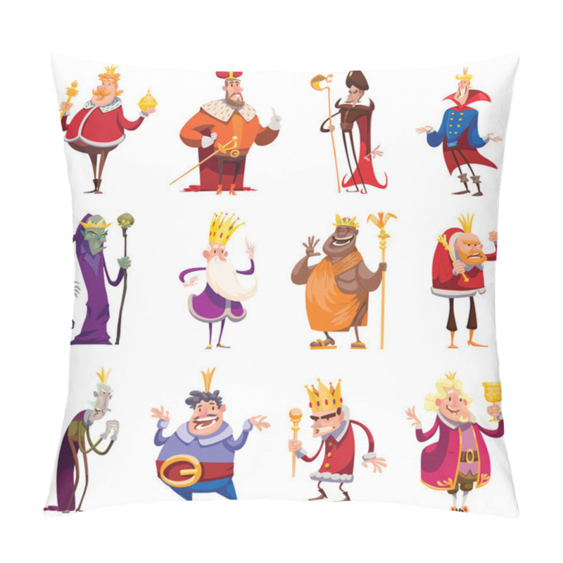 Personality  Set Of Twelve Funny Kings Pillow Covers