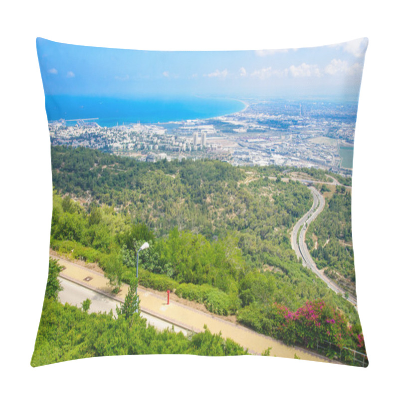 Personality  View Of The Bay Of Haifa Pillow Covers