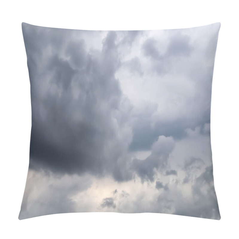 Personality  Stunning Dark Cloud Formations Right Before A Thunderstorm. Pillow Covers