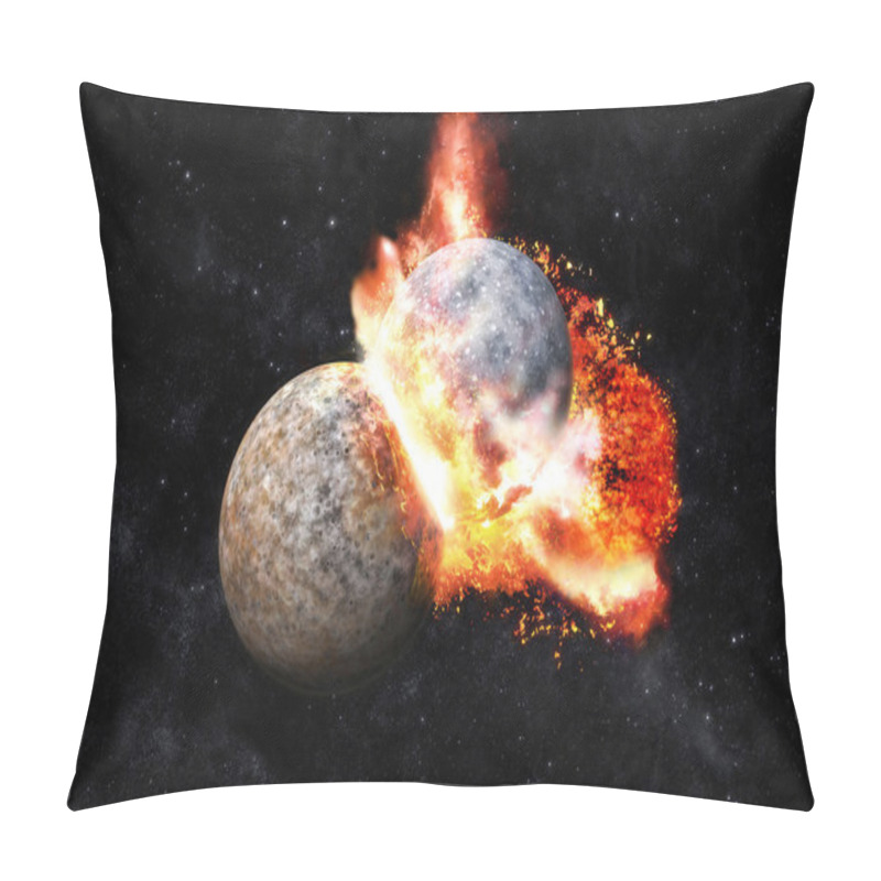 Personality  Planets Collision Pillow Covers