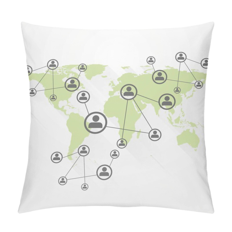 Personality  Abstract Technology Concept Design. Vector Background Pillow Covers