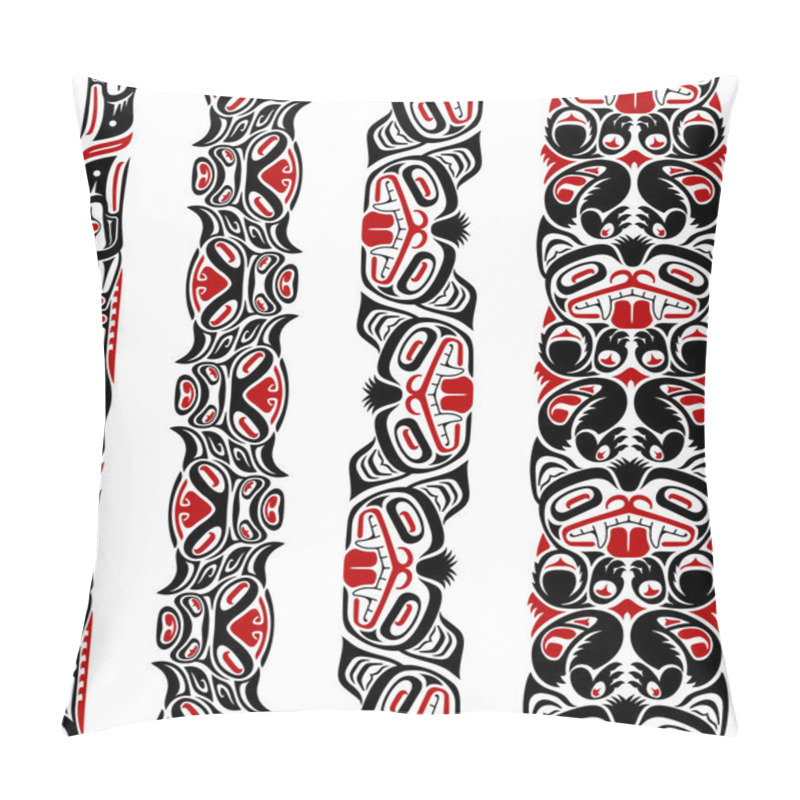 Personality  Haida Style Seamless Pattern Pillow Covers