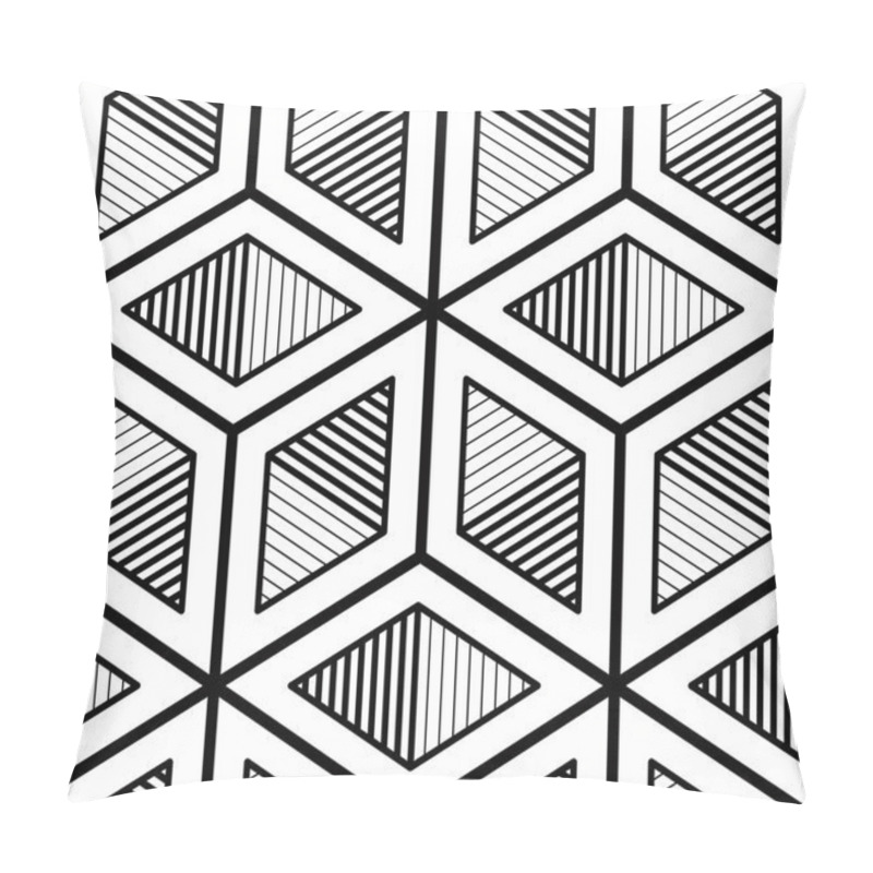 Personality  Endless Monochrome Symmetric Pattern Pillow Covers