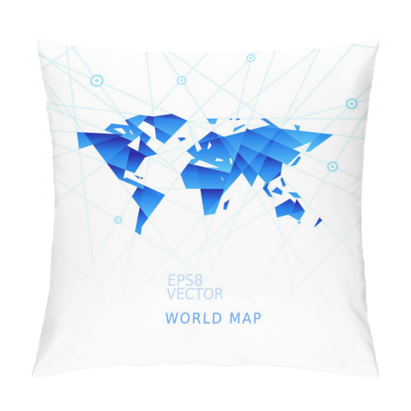 Personality  Vector World Map Pillow Covers