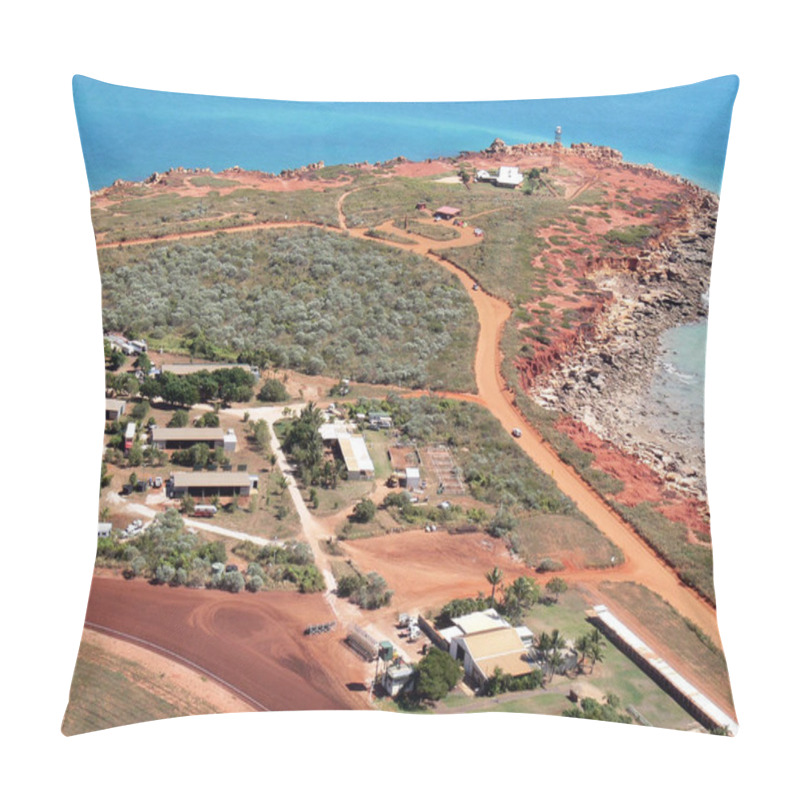 Personality  An Aerial View Of The Terrain In Broome Near Gantheaume Point Pillow Covers