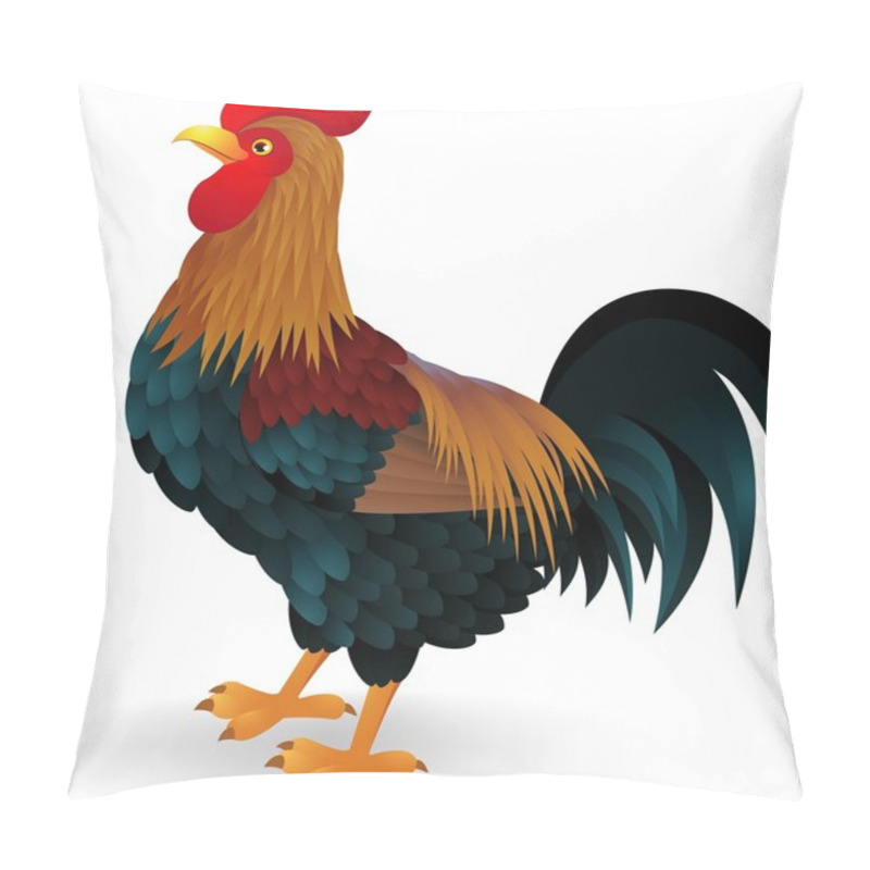 Personality  Rooster Cartoon Pillow Covers