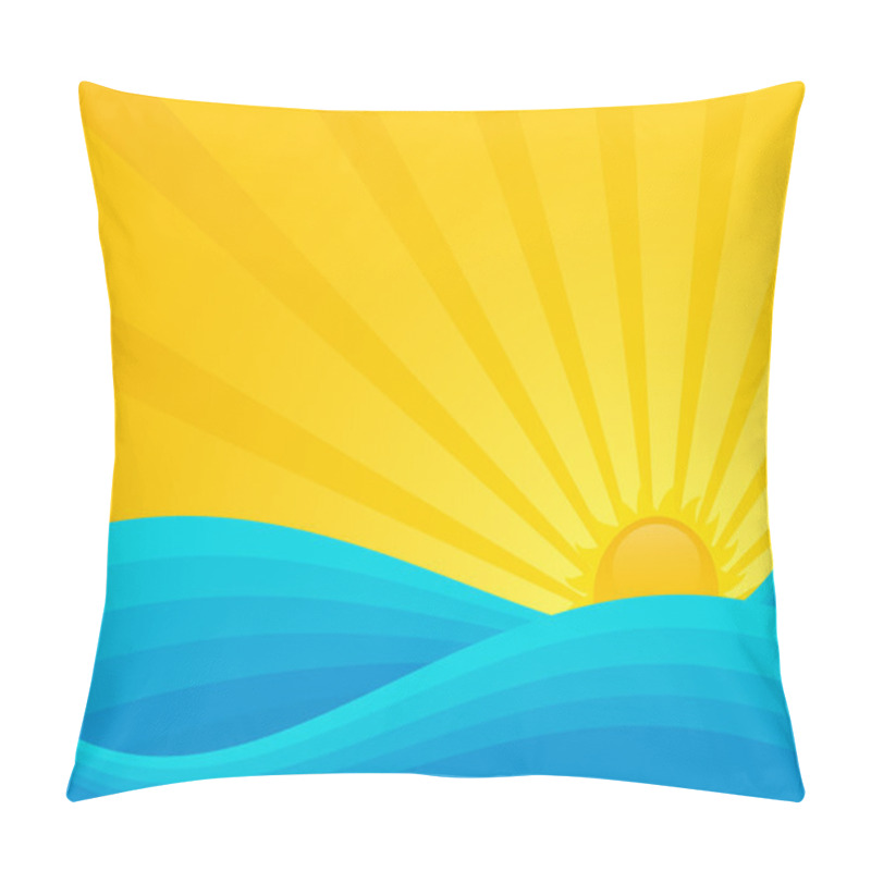 Personality  Tropical Beach. Pillow Covers