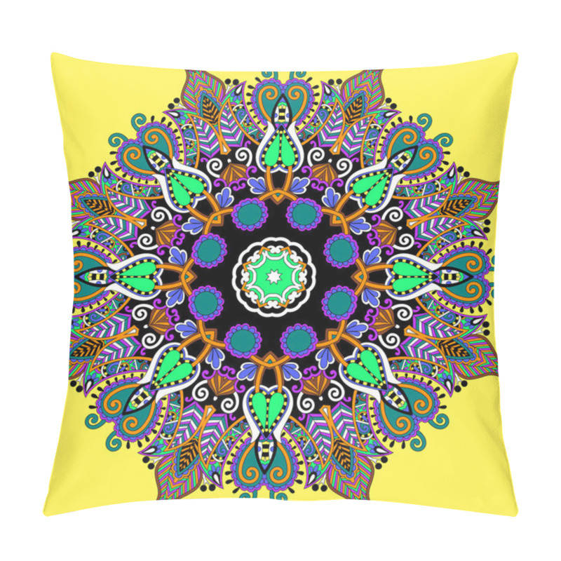 Personality  Mandala, Circle Decorative Spiritual Indian Symbol Of Lotus Flow Pillow Covers