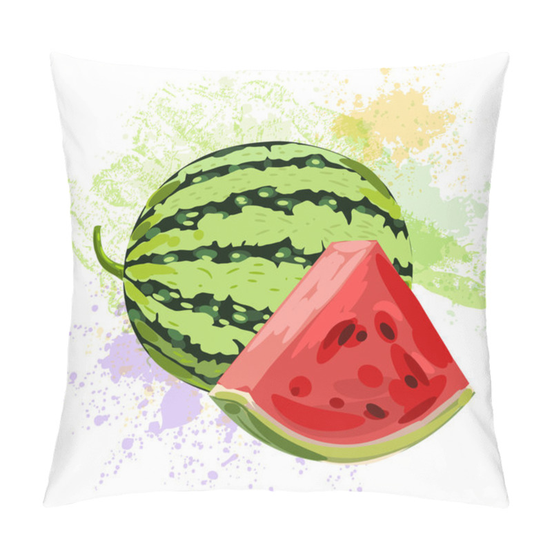 Personality  Watermelon And Watermelon Slice Pillow Covers