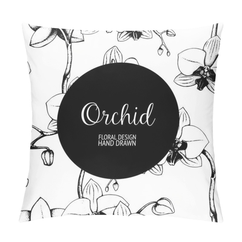 Personality  Pattern With Orchid Flowers Pillow Covers