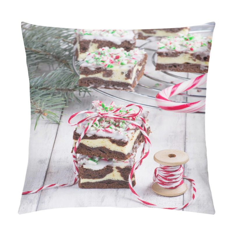 Personality  Christmas Brownies With Chocolate And Cream Cheese  Pillow Covers