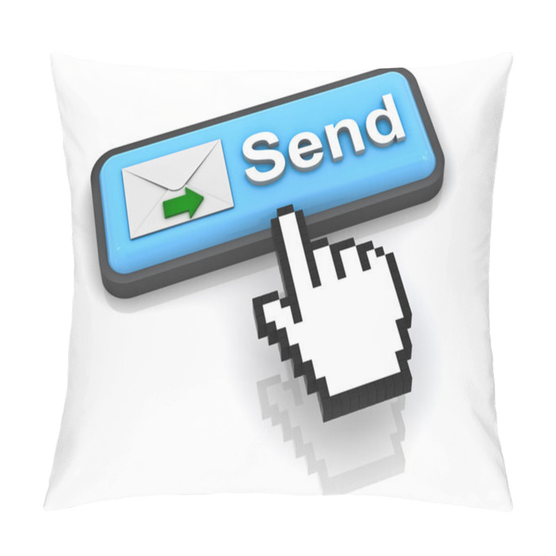 Personality  Send Email Button Concept Pillow Covers