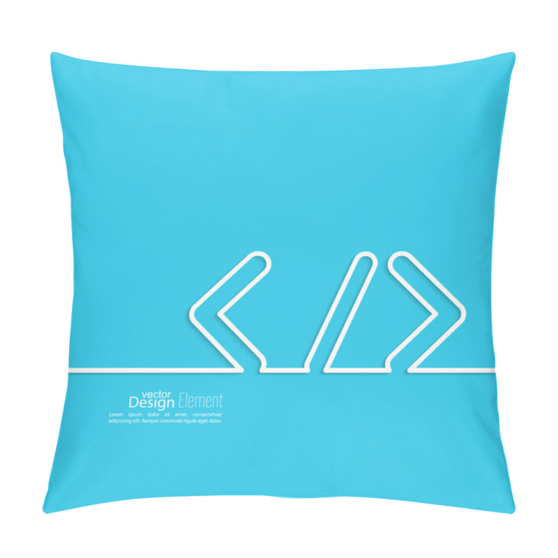 Personality  Progrmming Code Vector. Pillow Covers