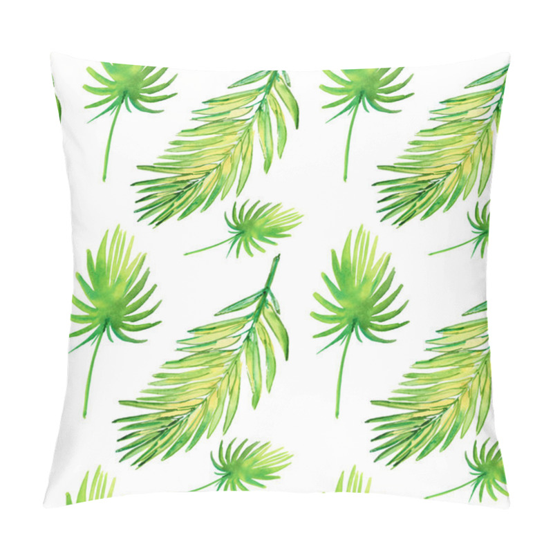 Personality  Green Tropical Leaves Pillow Covers