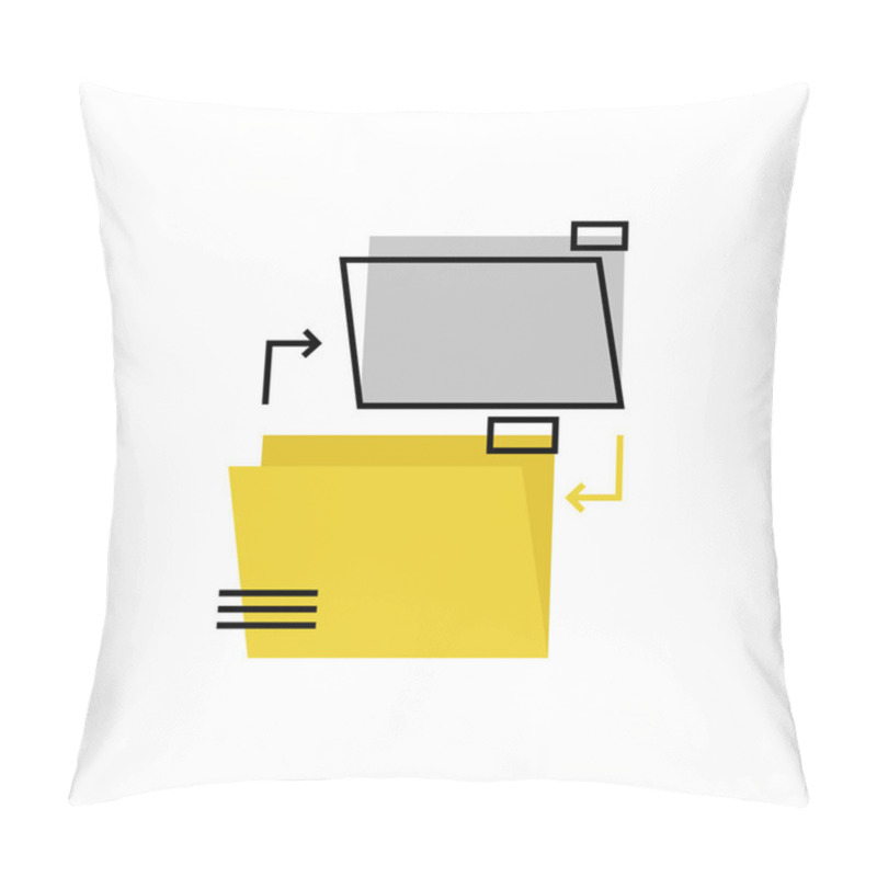 Personality  Files Exchange Monoflat Ico Pillow Covers