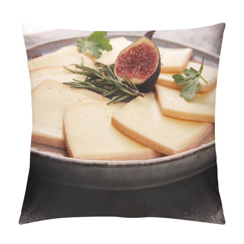 Personality  Raclette Cheese Sliced. Very Delicious Swiss Raclette On Rustic  Pillow Covers