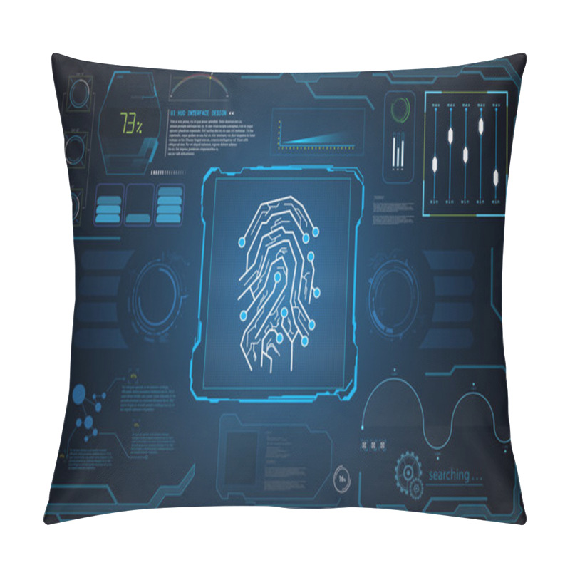 Personality  UI HUD Interface Screen Security  Pillow Covers