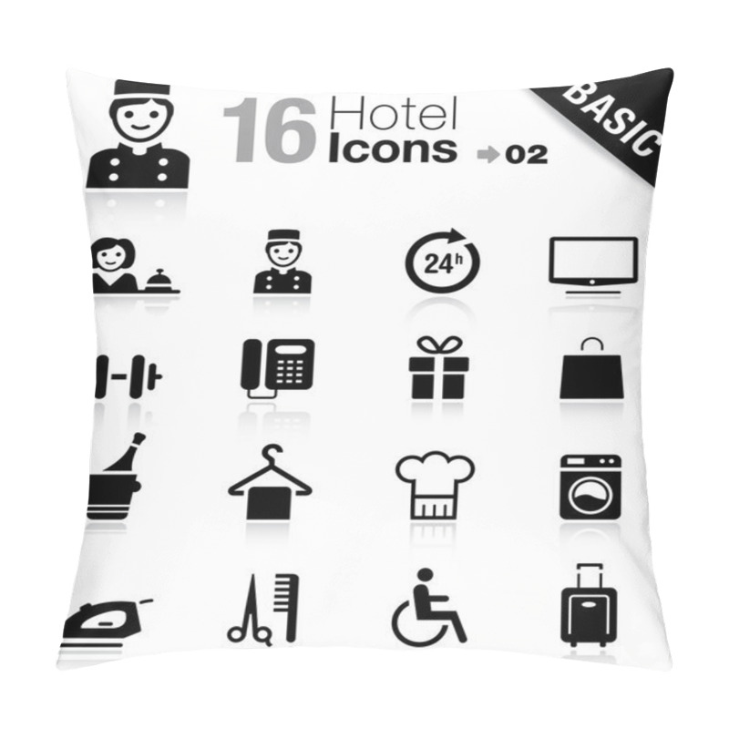 Personality  Basic - Hotel Icons Pillow Covers