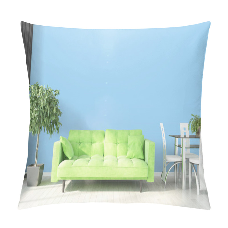 Personality  Modern Bright Interior . 3D Render Pillow Covers