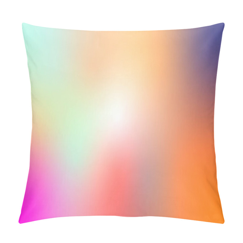 Personality  Yellow, Orange, Red, Purple, Blue And White Gradient Background In (EPS 10). Blurred Colorful Background, For Product Art Design, Social Media, Banner, Poster, Business Card, Website, Brochure, Website Design.  Included Files: Ai, EPS, JPG, PNG Pillow Covers