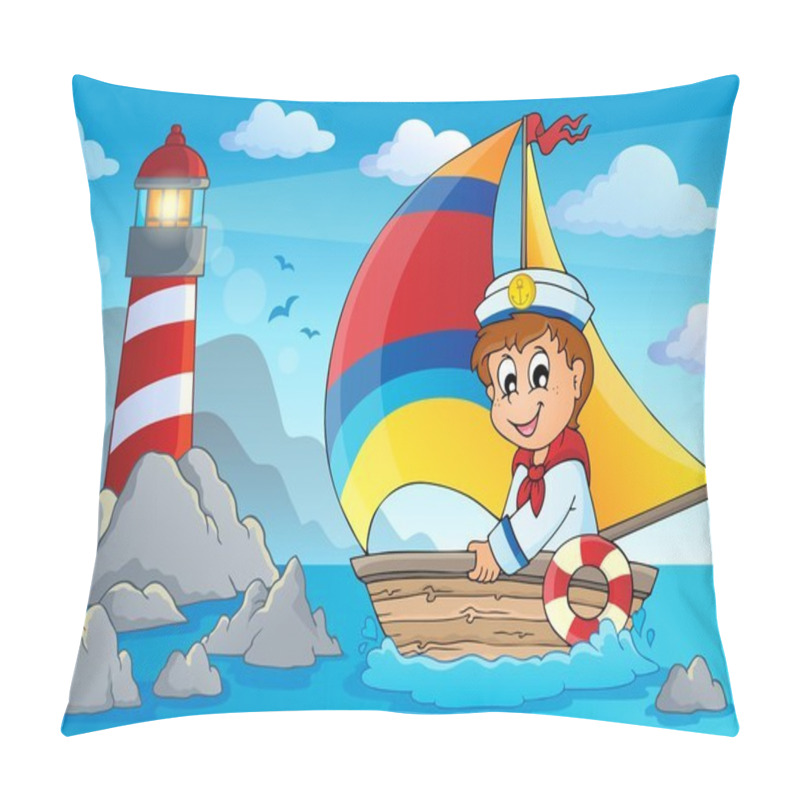 Personality  Image With Sailor Theme 4 Pillow Covers