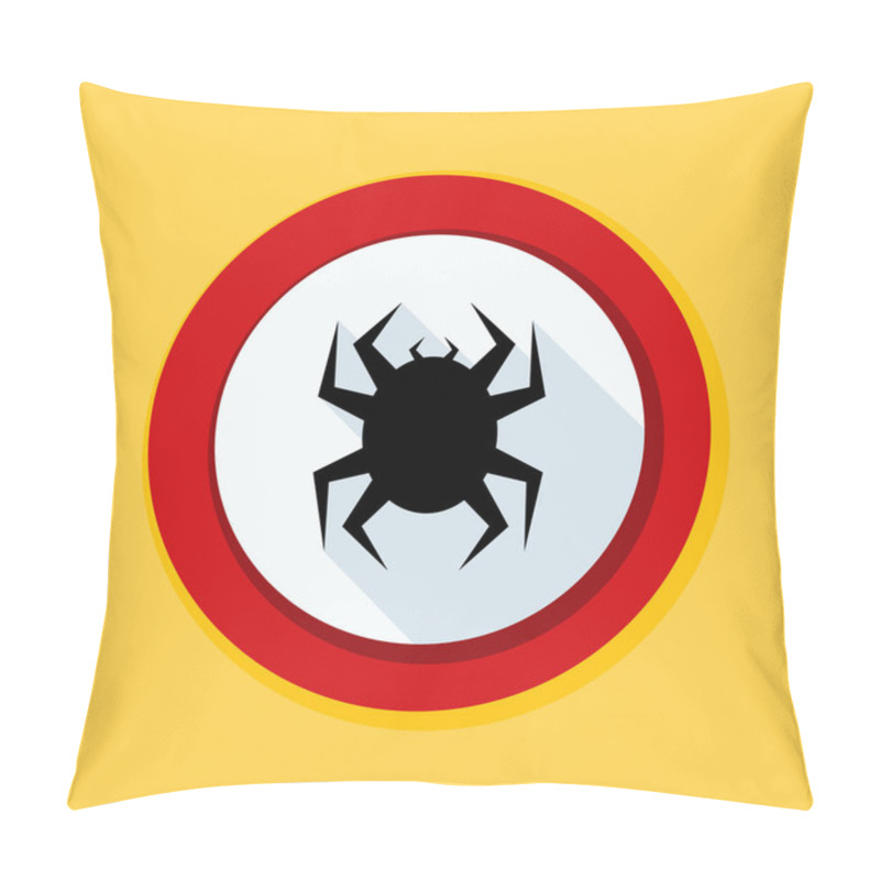 Personality  Antivirus Sign Icon Pillow Covers