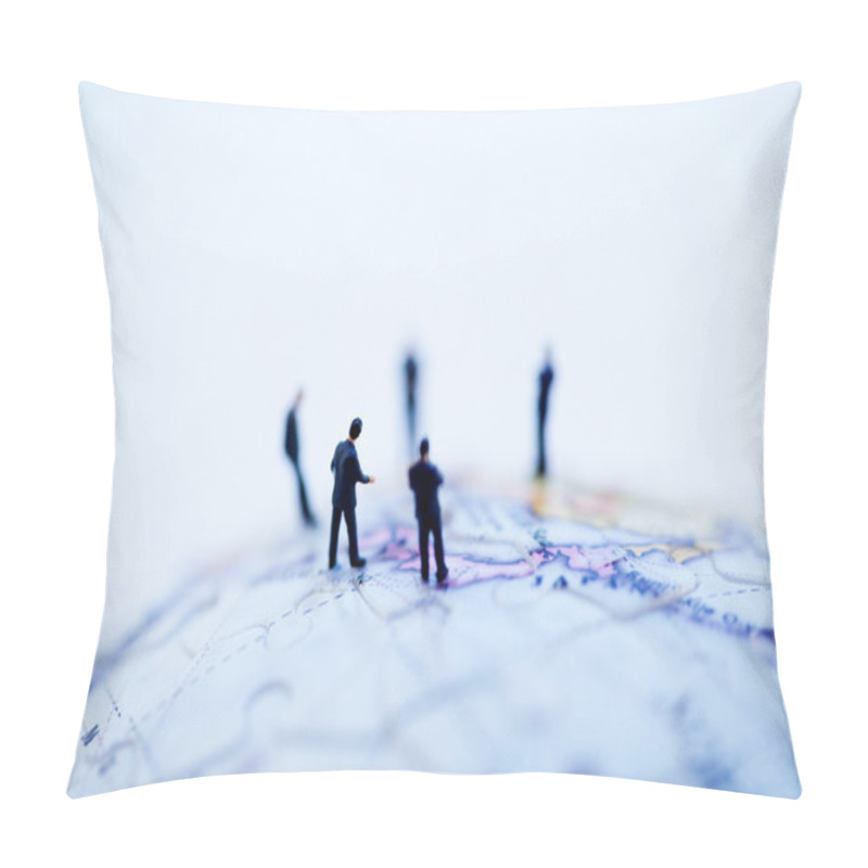 Personality  Miniature Figures On The Globe Pillow Covers