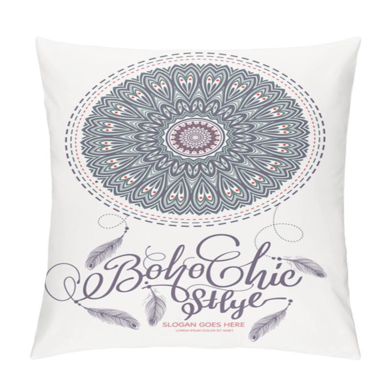 Personality  Boho Chic Style Elements. Pillow Covers