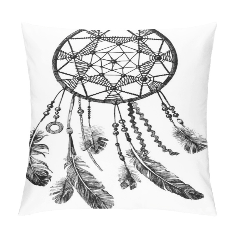 Personality  Hand Drawn Indian Dream Catcher Pillow Covers