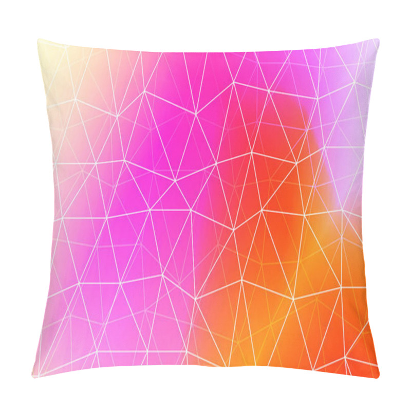 Personality  Pattern With Abstract Line In Polygonal Pattern With Triangles Style. For Modern Interior Design, Fashion Print. Vector Illustration. Creative Gradient Color. Pillow Covers