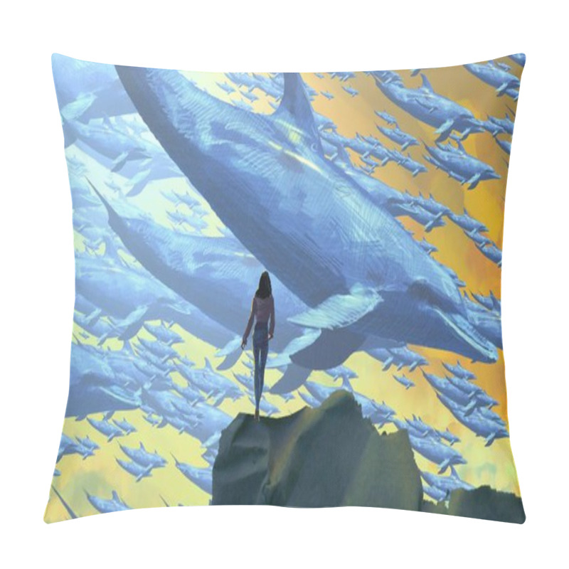 Personality  Waving In The Mountains Pillow Covers