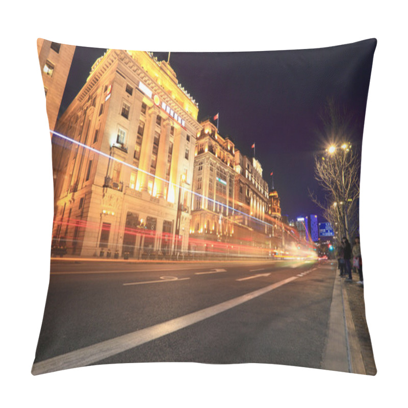 Personality  The Bund In Shanghai At Night Pillow Covers