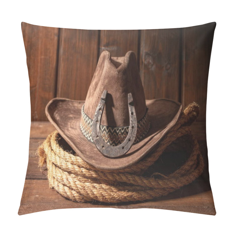 Personality  Horseshoe Hat Lasso Pillow Covers