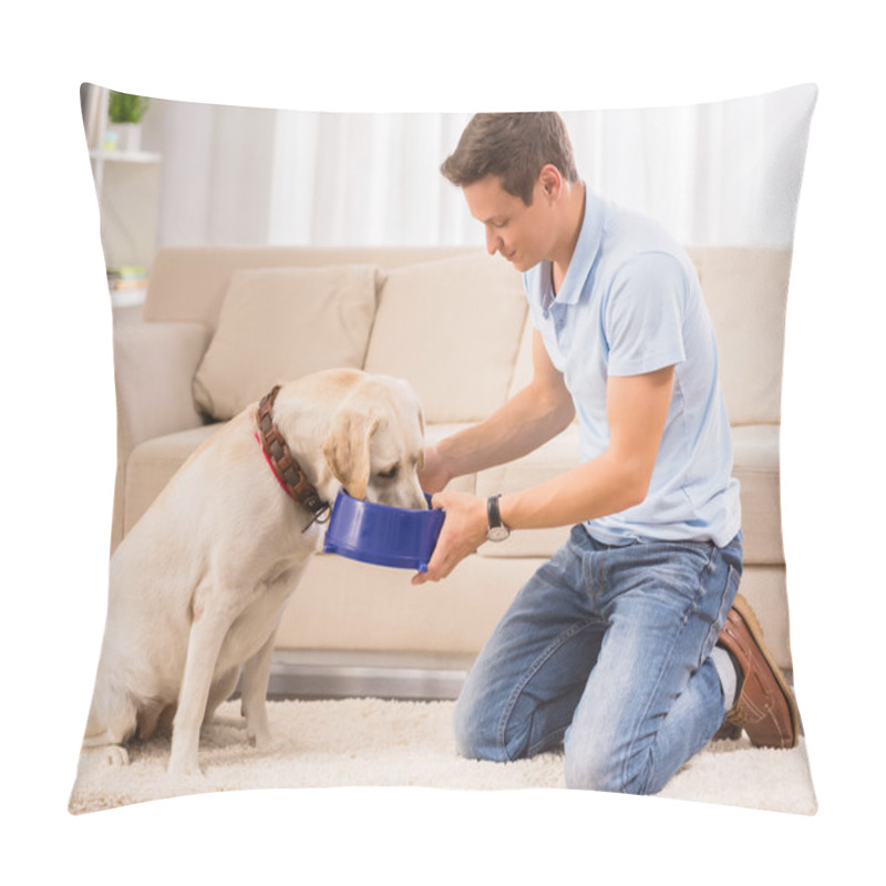 Personality  Feeding Dog Pillow Covers