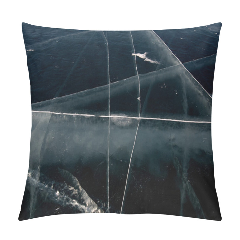 Personality  Ice On The Surface Of Lake Baikal. Pillow Covers