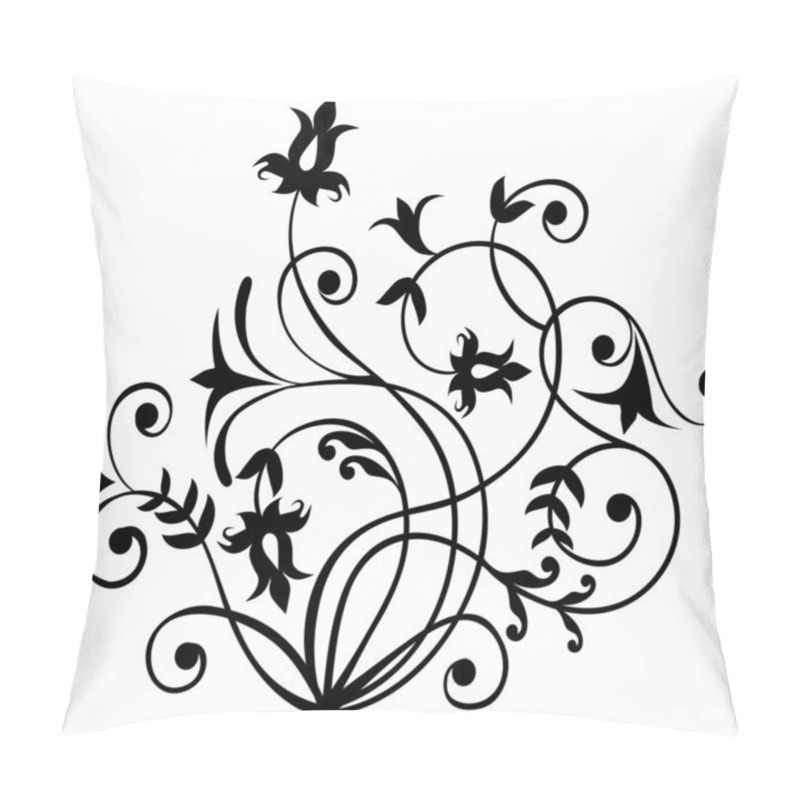 Personality  Floral Scroll Pattern -Vector Pillow Covers