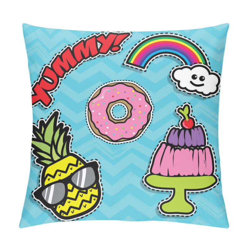 Personality  Pop Art Fashion Chic Patches Pillow Covers