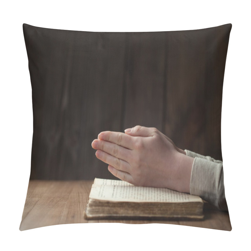 Personality  Hands Folded In Prayer Pillow Covers