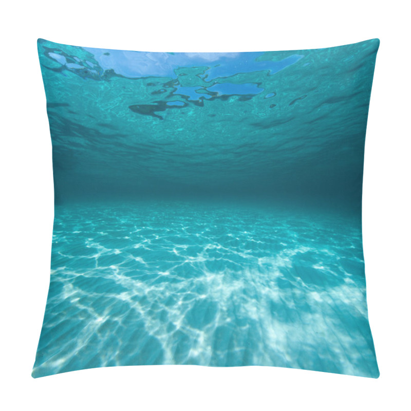 Personality  Underwater Shot Of The Sea Sandy Bottom Pillow Covers