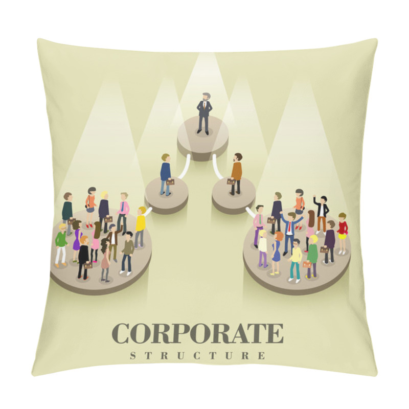 Personality  Corporate Structure Concept Pillow Covers