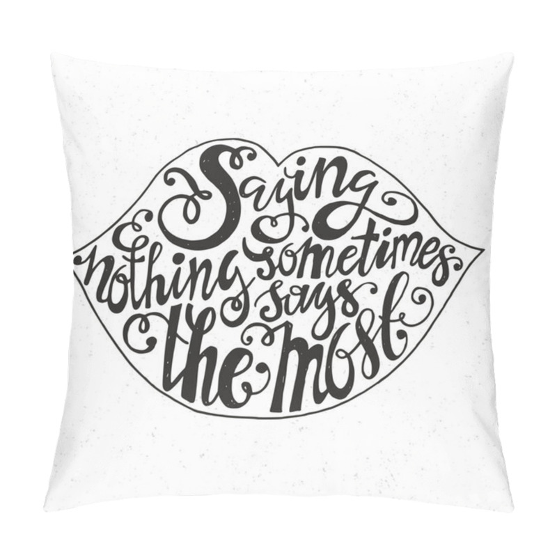 Personality  Lettering In Lips Shape Pillow Covers