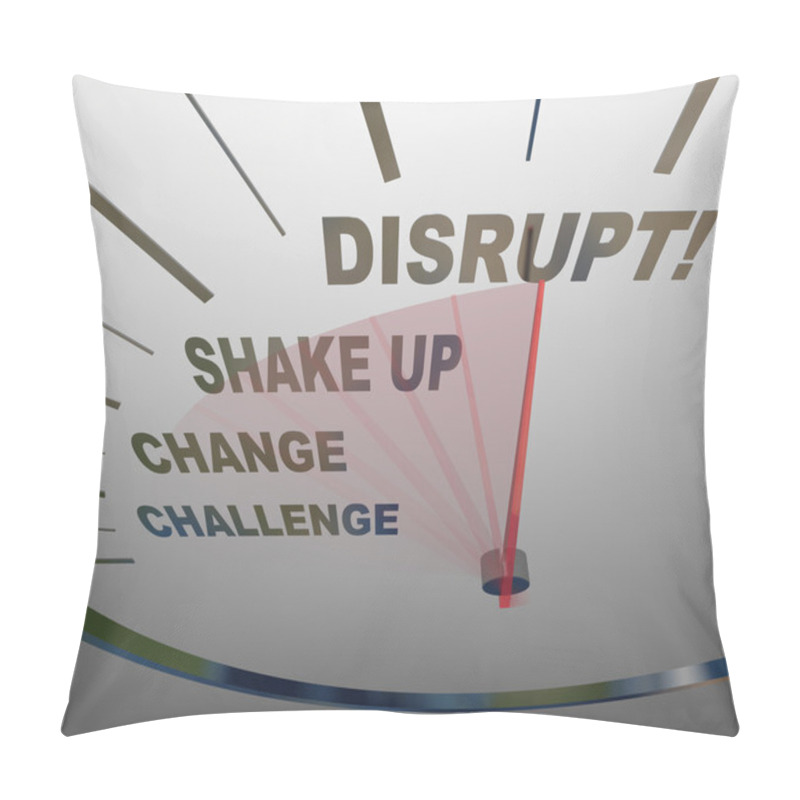 Personality  Disrupt Speedometer New Idea Paradigm Shift Pillow Covers