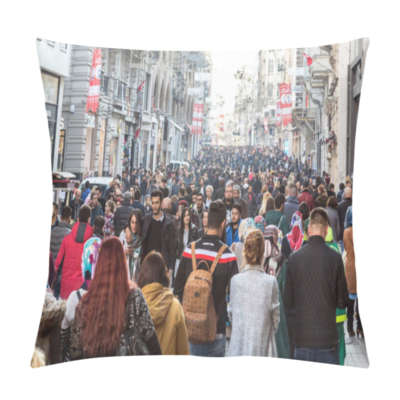 Personality  People Walking At Istiklal Street Pillow Covers