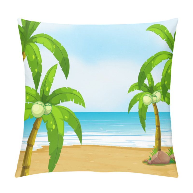 Personality  A Peaceful Beach Pillow Covers