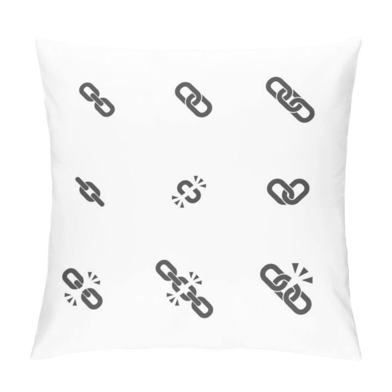 Personality  Chain Flat Icon Pillow Covers