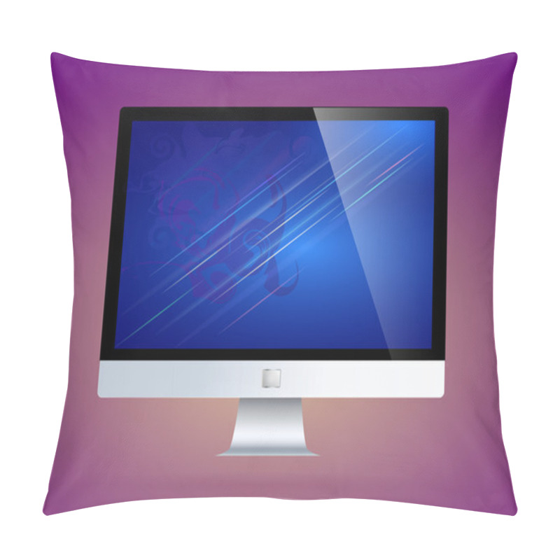 Personality  Vector Computer Display Vector Illustration  Pillow Covers