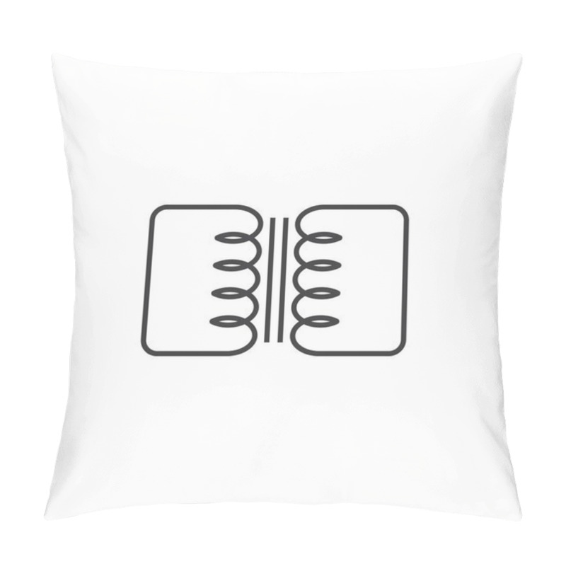 Personality  Electric Transformer Icon Vector Illustration Design Pillow Covers