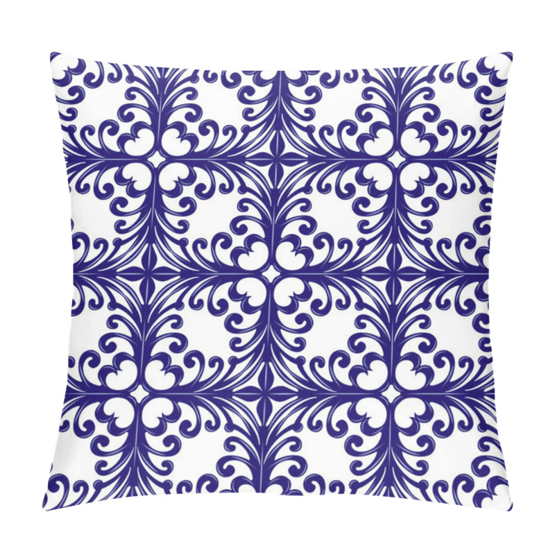 Personality  Italian Traditional Ornament, Floral Pattern Pillow Covers