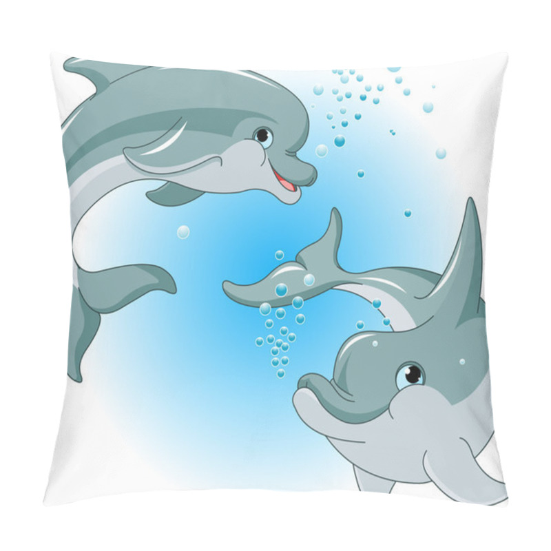 Personality  Dolphins Couple Pillow Covers